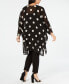 Plus Size Big Dot Chiffon Kimono