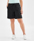 ფოტო #1 პროდუქტის Women's Cotton Drawstring Pull-On Shorts, Regular & Petite, Created for Macy's