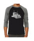 Фото #1 товара Keep on Trucking Men's Raglan Word Art T-shirt