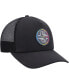 Quicksilver Men's Black Groundswell Trucker Snapback Hat