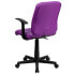 Фото #2 товара Mid-Back Purple Quilted Vinyl Swivel Task Chair With Arms