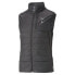 Фото #1 товара Puma Seasons Reversable Full Zip Vest Mens Black Casual Athletic Outerwear 52325