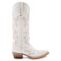 Фото #1 товара Ferrini Scarlett Embroidery Snip Toe Cowboy Womens White Dress Boots 8426119