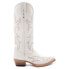 Фото #2 товара Ferrini Scarlett Embroidery Snip Toe Cowboy Womens White Dress Boots 8426119