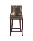 Emperor 19" L Beech Wood Faux Leather Upholstered Barstool