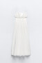 Фото #7 товара Платье из поплина с вышивкой ZARA