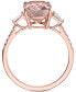 ფოტო #3 პროდუქტის EFFY® Morganite (3-1/6 ct. t.w.) & Diamond (1/4 ct. t.w.) Ring in 14k Rose Gold