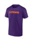 Фото #3 товара Men's Purple Clemson Tigers Game Day 2-Hit T-shirt