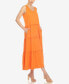 Women's Scoop Neck Tiered Midi Dress