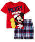 Boys Mickey Mouse Lion King Simba T-Shirt and Shorts Outfit Set to