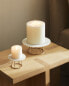 Marble and metal tealight holder