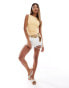 Фото #3 товара ASOS DESIGN open back hanky hem top in sand