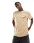 Tommy Jeans regular summer flag t-shirt in sand