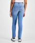 ფოტო #2 პროდუქტის Juniors' Mid-Rise Straight-Leg Jeans