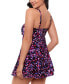 Фото #3 товара Women's Abstract Printed One-Piece Swimsuit, Created for Macy's