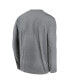 Фото #2 товара Men's Heather Gray San Francisco Giants Authentic Collection Team Logo Legend Performance Long Sleeve T-shirt