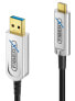 Фото #1 товара PureLink FiberX FX-I630-010 - 10 m - USB C - USB A - USB 3.2 Gen 1 (3.1 Gen 1) - 10000 Mbit/s - Black - Silver