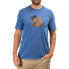 KLIM K Shield Crest short sleeve T-shirt Royal Frost / Golden Brown, L - фото #1