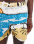 ASOS DESIGN swim short in short length in location print