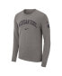 Фото #3 товара Men's Heather Gray Michigan State Spartans Arch 2-Hit Long Sleeve T-shirt
