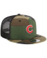 Фото #4 товара Men's Camo Chicago Cubs Woodland Camo Trucker 9FIFTY Snapback Hat