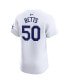 Фото #3 товара Men's Mookie Betts White Los Angeles Dodgers Home Elite Jersey