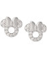 ფოტო #1 პროდუქტის Children's Cubic Zirconia Minnie Mouse Stud Earrings in Sterling Silver