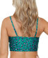 Фото #2 товара Raisins 281155 Juniors' Aruba Cropped Tankini Top Women's Swimsuit, Size L