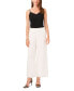 ფოტო #1 პროდუქტის Petite Mesh Wide-Leg Pants