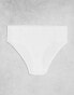 ASOS DESIGN Curve 3 pack ribbed briefs in white