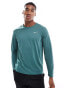 Nike Running Miler longsleeve t-shirt in dark green Зеленый, L - Chest 41-44 - фото #4