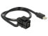 Фото #1 товара Delock 86374 - 0.5 m - Mini DisplayPort - Mini DisplayPort - Male - Female - Black