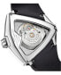 Фото #4 товара Наручные часы Movado men's Swiss Automatic Museum Black Calfskin Leather Strap Watch 40mm.
