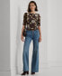 ფოტო #4 პროდუქტის Women's Floral Boat-Neck Tee