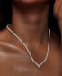 ფოტო #2 პროდუქტის Diamond 16-1/2" Tennis Necklace (2-1/2 ct. t.w.) in 14k White Gold