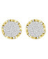 ფოტო #2 პროდუქტის Men's Diamond (1/6 ct.t.w.) Earring Set in 10k Yellow Gold