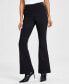 Фото #1 товара Women's Pull-On Sailor-Button Flare Jeans, Created for Macy's