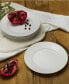 Everyday Whiteware Classic Rim Salad Plate 4 Piece Set