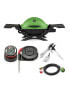 Q 1200 Gas Grill (Green) With Adapter Hose, Thermometer And Tool