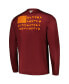 Men's Maroon Virginia Tech Hokies Terminal Shot Omni-Shade Long Sleeve T-shirt
