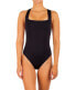 Фото #1 товара Hurley Solid Cross-Back Moderate One-Piece Black LG (US 10-12)