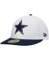 Фото #1 товара Men's White, Navy Dallas Cowboys 59FIFTY Fitted Hat