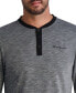 Men's Signature Logo Dressy Long Sleeve Henley T-shirt