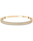 ფოტო #3 პროდუქტის Diamond Textured Bangle Bracelet (1/2 ct. t.w.) in Gold Vermeil, Created for Macy's