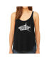 Фото #1 товара Блузка LA Pop Art женская премиум с широкими рукавами Word Art - Виды акул