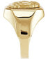 Men's Jesus Three-Dimensional Polished Ring in 10k Gold