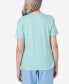 Фото #2 товара Women's Hyannisport Short Sleeve Embroidered Flower T-shirt