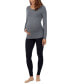 Фото #5 товара Women's Softwear with Stretch Maternity Long Sleeve Ballet Neck Top