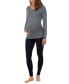 Women's Softwear with Stretch Maternity Long Sleeve Ballet Neck Top