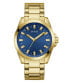 Guess Herren Armbanduhr CHAMP gold, blau 44 mm GW0718G2